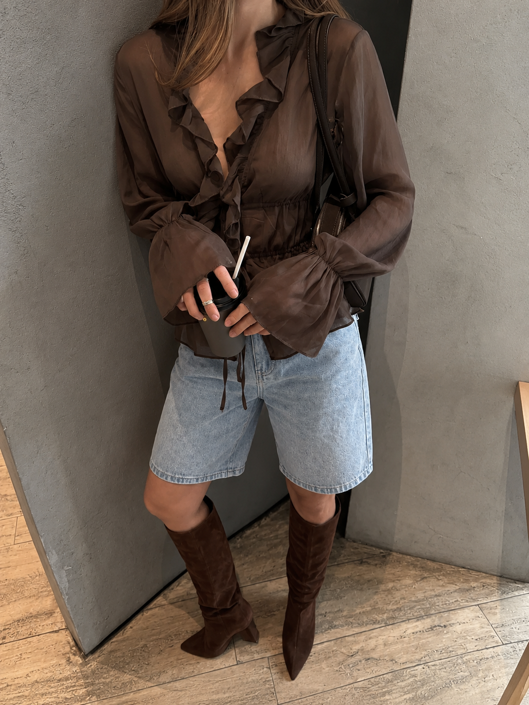 ELISA | BLUSA FLUIDA CON VOLANTES