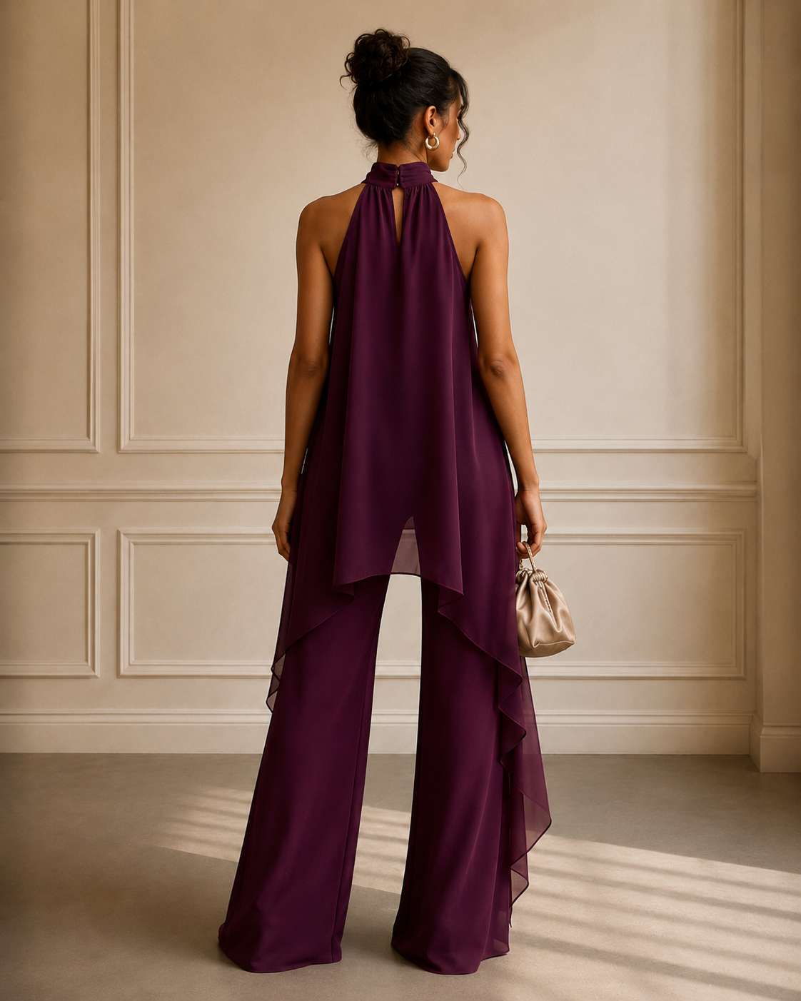 AITANA | CONJUNTO ELEGANTE TOP Y PANTALÓN