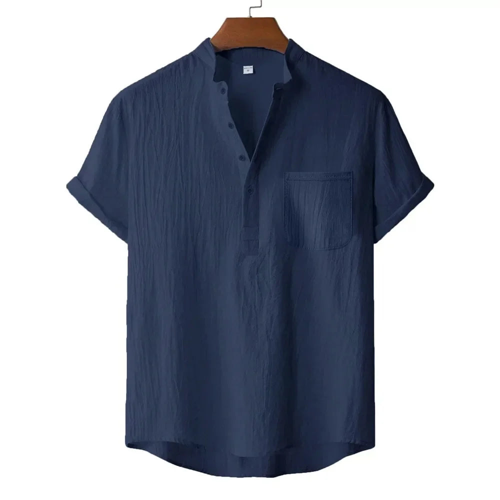 ADRIÁN | CAMISETA CORTA LINO