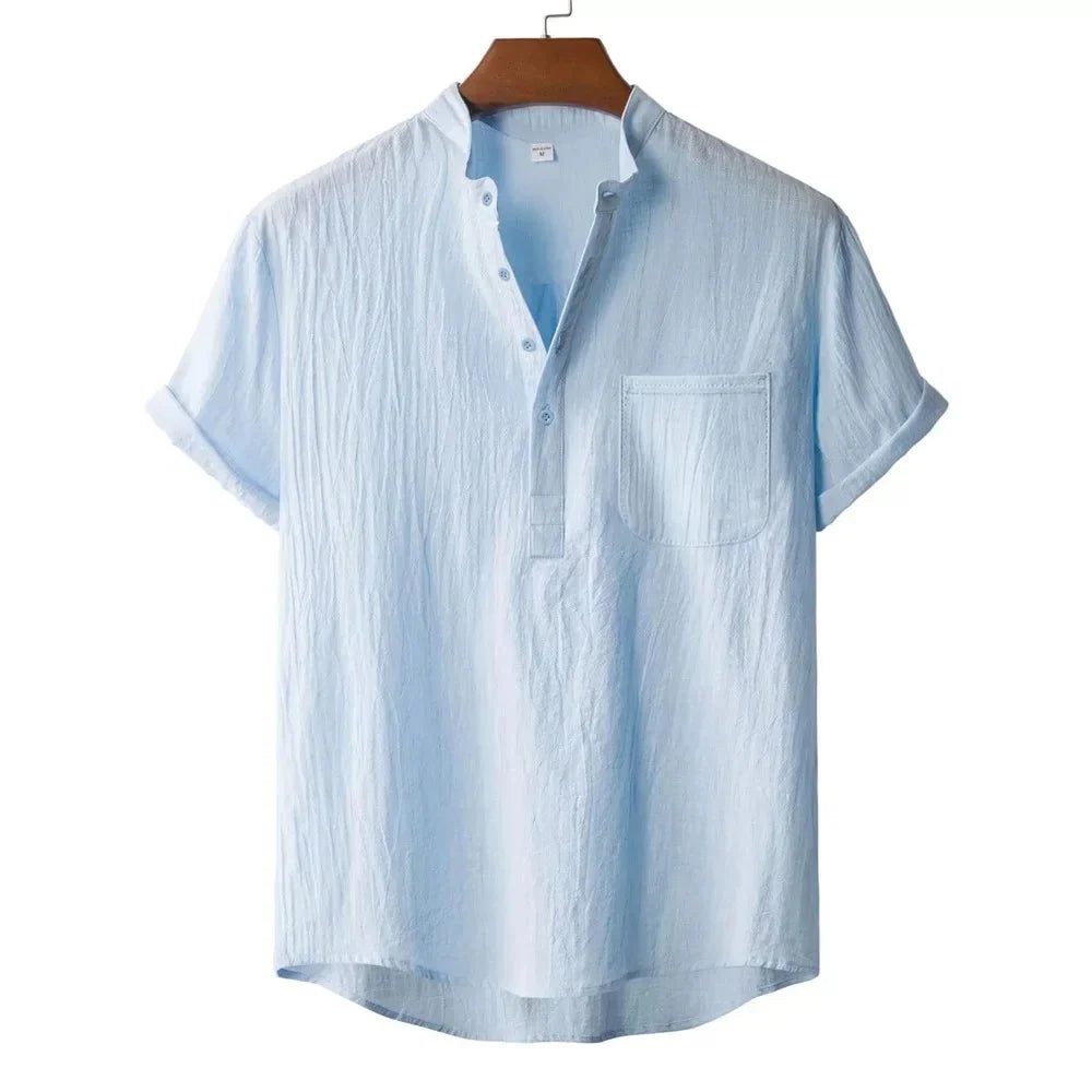 ADRIÁN | CAMISETA CORTA LINO