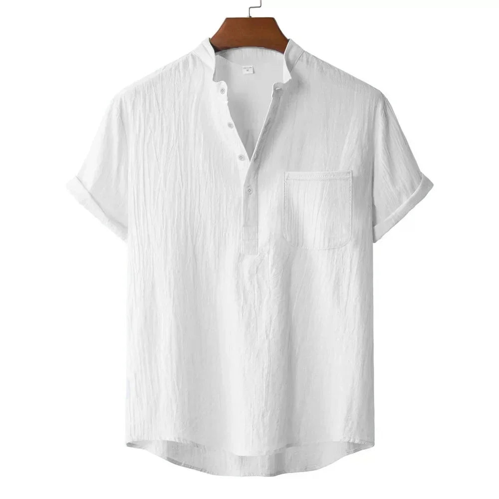 ADRIÁN | CAMISETA CORTA LINO