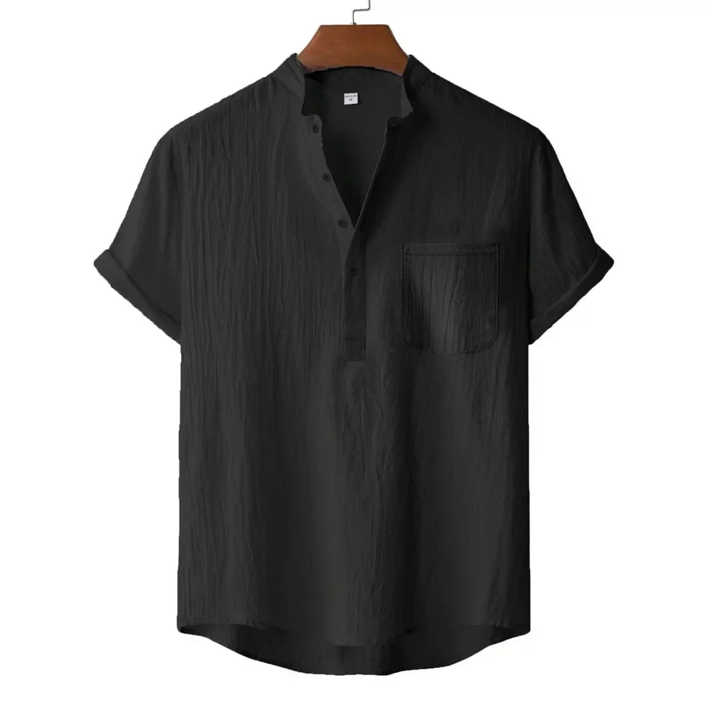 ADRIÁN | CAMISETA CORTA LINO