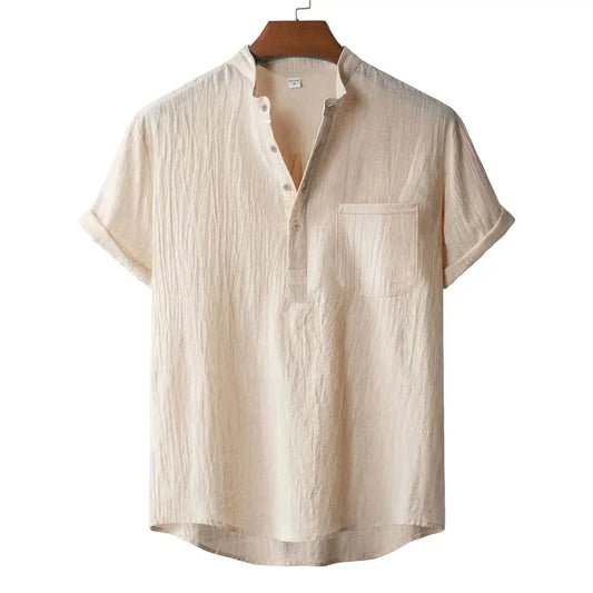 ADRIÁN | CAMISETA CORTA LINO
