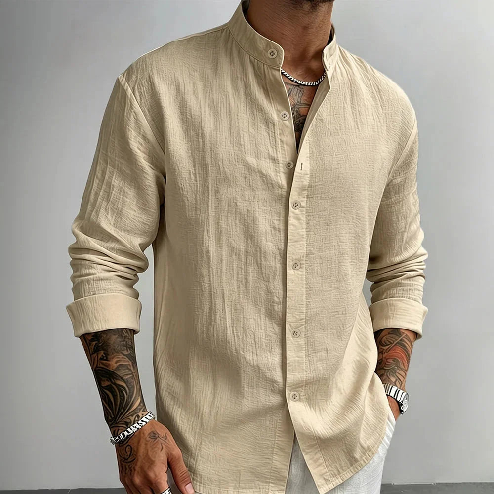 ALEX | CAMISA DE LINO CON BOTONES