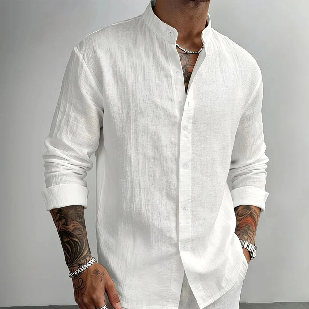ALEX | CAMISA DE LINO CON BOTONES