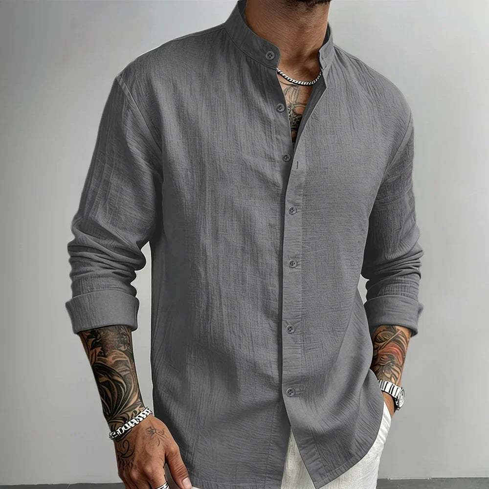 ALEX | CAMISA DE LINO CON BOTONES