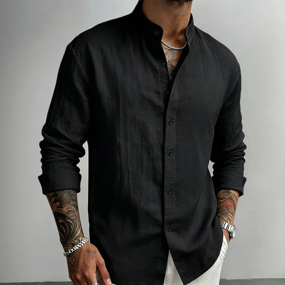 ALEX | CAMISA DE LINO CON BOTONES