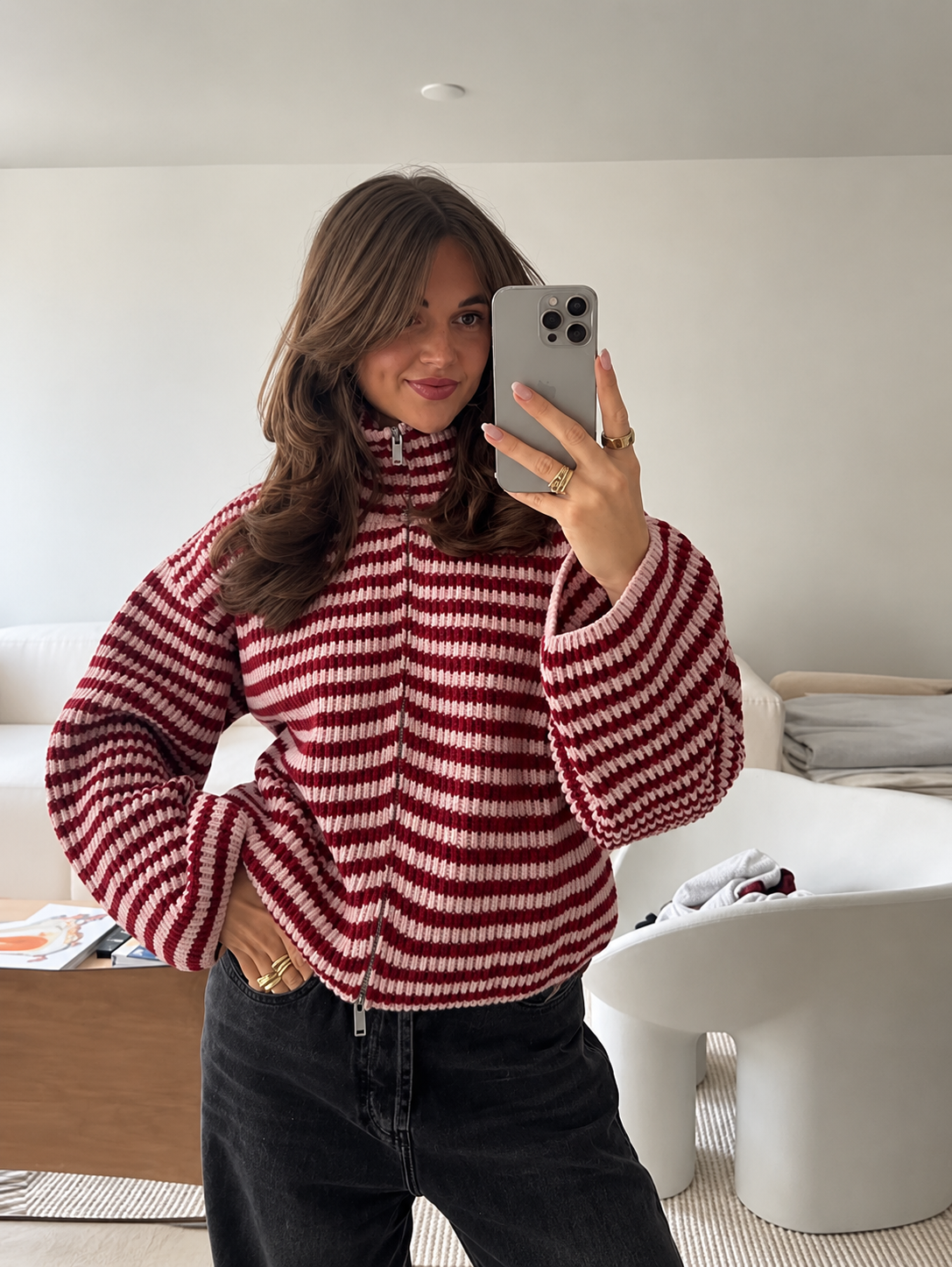 CELIA | CÁRDIGAN CON DOBLE CREMALLERA
