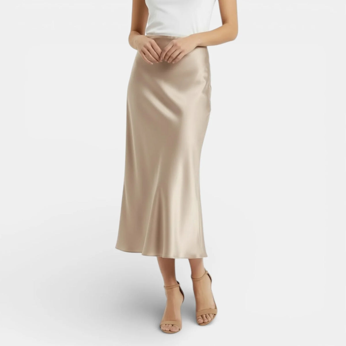 BEATRIZ | FALDA SATINADA MIDI