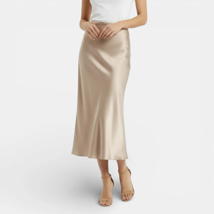 BEATRIZ | FALDA SATINADA MIDI