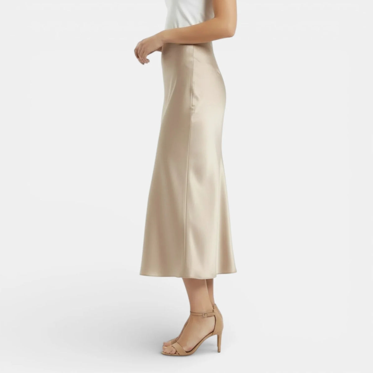 BEATRIZ | FALDA SATINADA MIDI