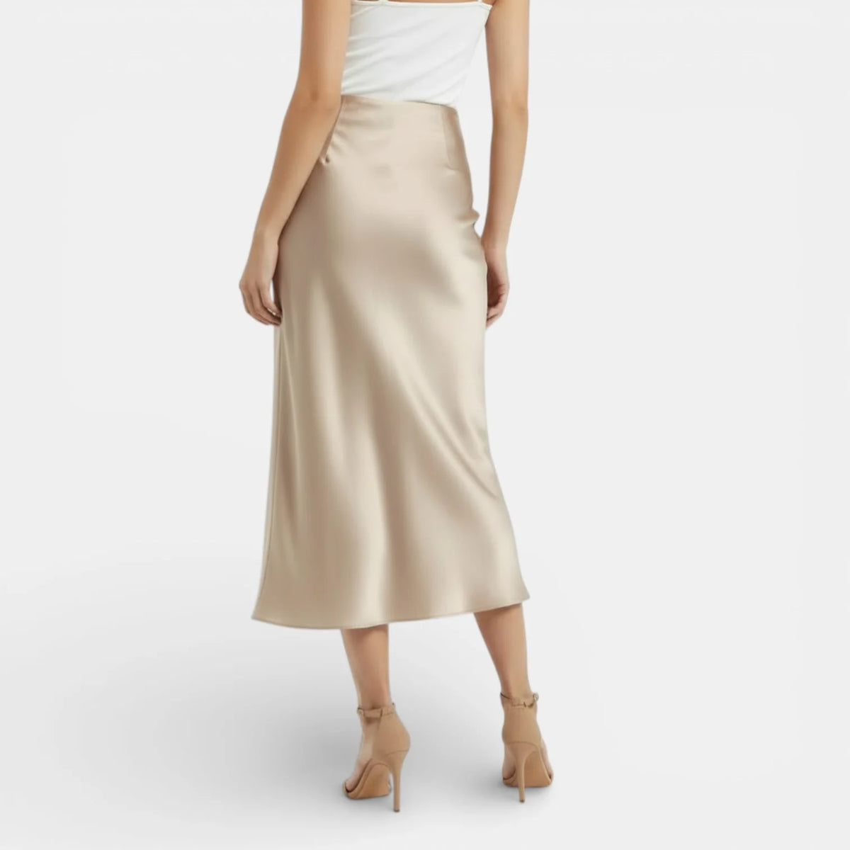 BEATRIZ | FALDA SATINADA MIDI