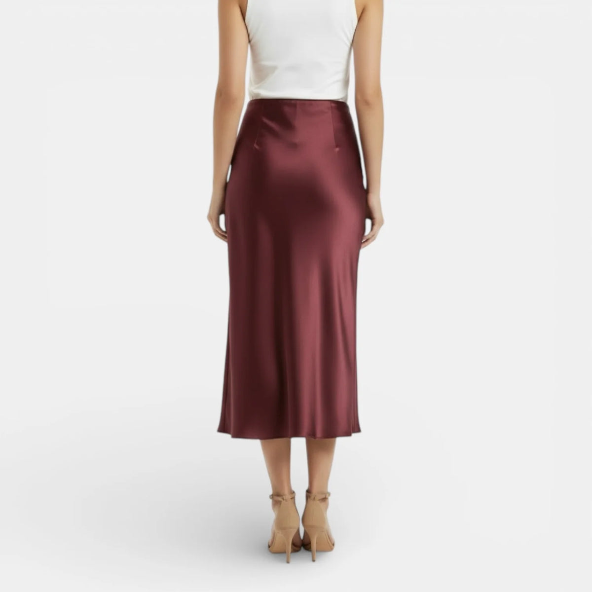 BEATRIZ | FALDA SATINADA MIDI