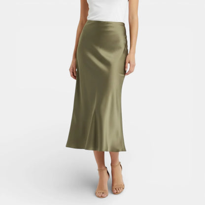BEATRIZ | FALDA SATINADA MIDI