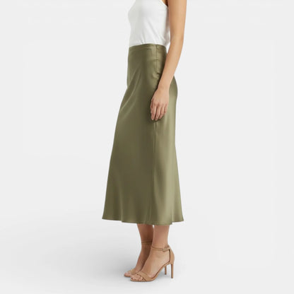 BEATRIZ | FALDA SATINADA MIDI