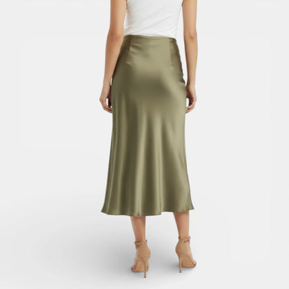 BEATRIZ | FALDA SATINADA MIDI