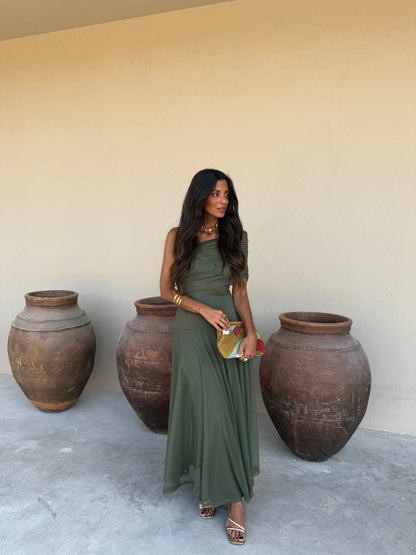 DIANA | VESTIDO BARDOT FLUIDO