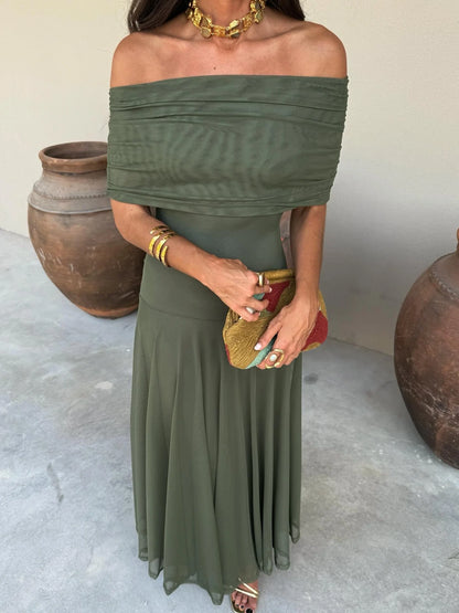 DIANA | VESTIDO BARDOT FLUIDO