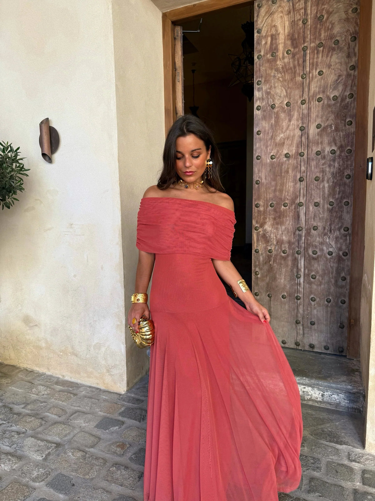 DIANA | VESTIDO BARDOT FLUIDO