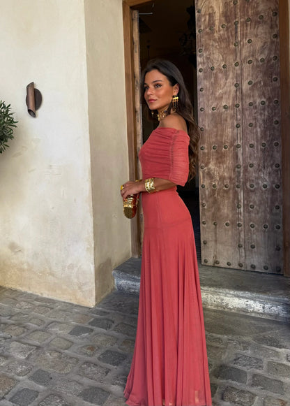 DIANA | VESTIDO BARDOT FLUIDO