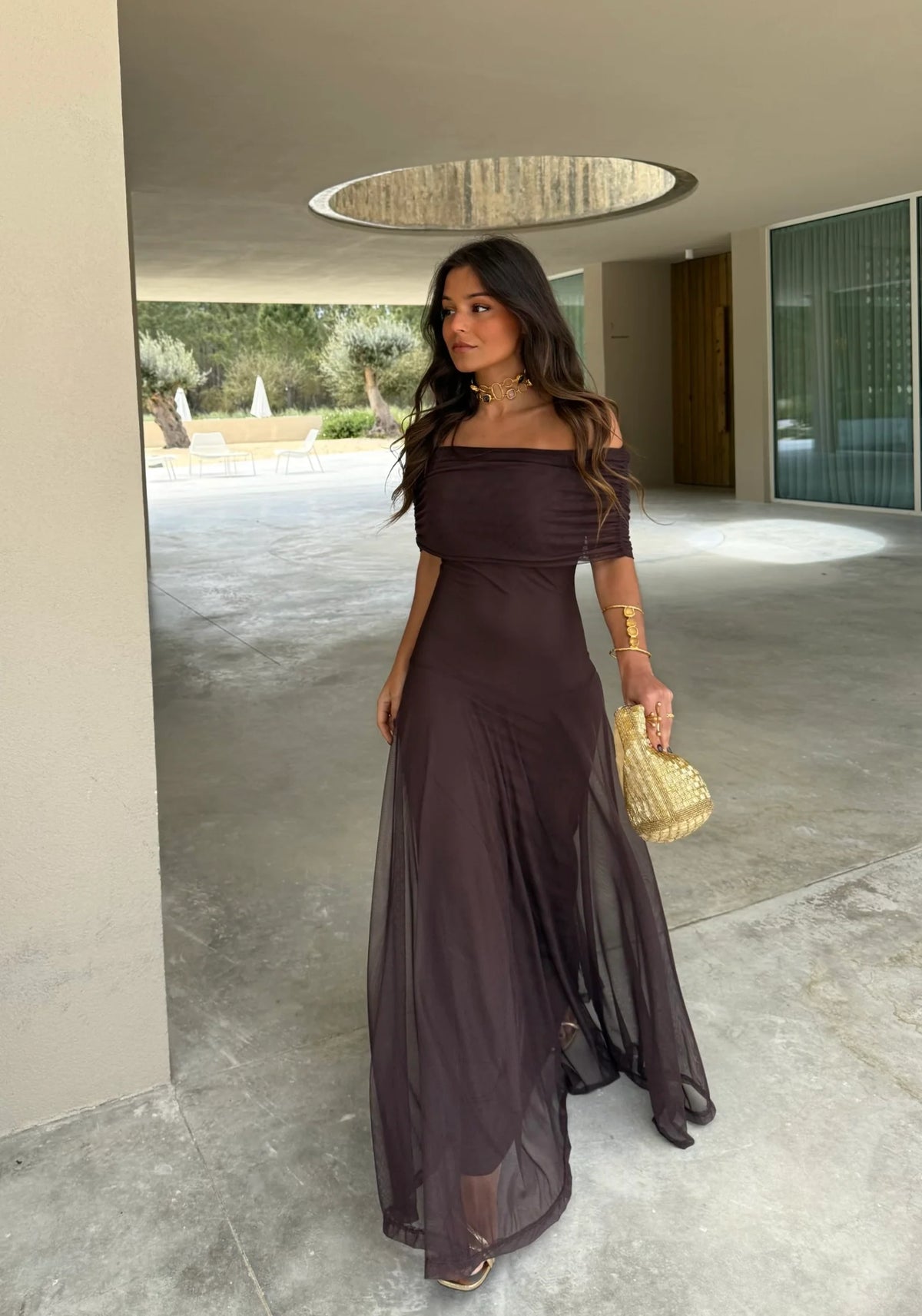 DIANA | VESTIDO BARDOT FLUIDO